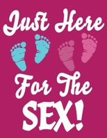 Just Here For The Sex: Baby Planner and Organizer Book, 8.5" x 11" Baby Journal, 100 pages, Pink B083XGJR1V Book Cover