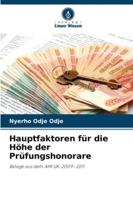 Hauptfaktoren für die Höhe der Prüfungshonorare (German Edition) 6208910374 Book Cover