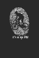 It's in my DNA: MTB Notebook 6 x 9 (A5) Graph Paper Squared Journal Gift For Mountain Bikers (108 Pages) 1671843126 Book Cover