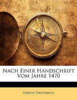 Wörterbuch nach einer Handschrift vom Jahre 1470 1145117325 Book Cover