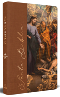 Biblia Rvr 1960 Letra Grande, Tamaño Manual, Tapa Dura de Tela Jesús Sana / Span Ish Bible Rvr 1960 Handy Size Large Print Hardcover Cloth Jesus Heals 1644737752 Book Cover