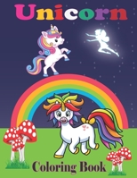 Unicorn Coloring Book: Amazing Unicorn Coloring Pages for Kids Ages 4-8 Years B093RP235P Book Cover