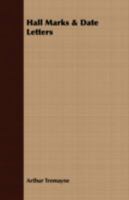 Hall Marks & Date Letters 1409791831 Book Cover