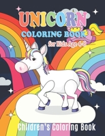Unicorn Coloring Book for Kids Ages 4-8: Beautiful Designs with a variety of cute unicorns and detailed backgrounds 1670360202 Book Cover