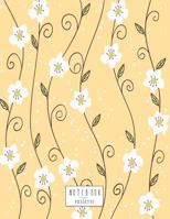 Notebook: Cherry blossom on yellow cover and Dot Graph Line Sketch pages, Extra large (8.5 x 11) inches, 110 pages, White paper, Sketch, Draw and Paint 1721021450 Book Cover