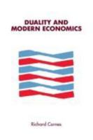 Duality and Modern Economics 0521336015 Book Cover