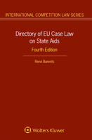 Directory of EU Case Law on State Aids 9403544414 Book Cover