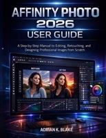 AFFINITY PHOTO 2026 USER GUIDE: A Step-by-Step Manual to Editing, Retouching, and Designing Professional Images from Scratch B0GX9F3TTT Book Cover