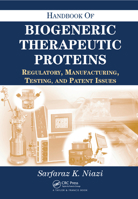 Handbook of Biogeneric Therapeutic Proteins: Regulatory, Manufacturing, Testing, and Patent Issues 0367454815 Book Cover