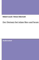 Der Dreisatz bei Adam Ries und heute 3640511603 Book Cover