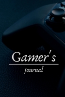 Gamer's journal: journal for gamers (black cover) | 100 pages (6"X9") 1678913375 Book Cover