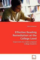 Effective Reading Remediation at the College Level 3639059301 Book Cover
