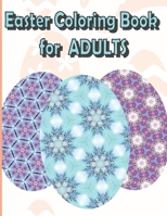 Easter Coloring Book for Adults: 60 Easter Eggs mandalas to color B08WK7S1M1 Book Cover
