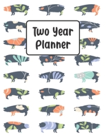 Two Year Planner: Floral Pig Cover | Daily Weekly Monthly Calendar Schedule Agenda Organizer with Notes, Goals & To Do Lists (2020-2021 Planner -  8.5 x 11 Size - Animals) 1690727136 Book Cover