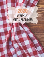2020 Weekly Meal Planner: 55 Week Meal Planner, Recipe, (112 Pages, Blank, 8.5 x 11) 1676414886 Book Cover