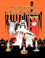 Halloween Activity Books For Kids: A Fun Scary Coloring Pages, Mazes Games, Word Search and Sudokus Cases (8.5x11 Inches Happy Halloween books ) B08HTG6JMJ Book Cover