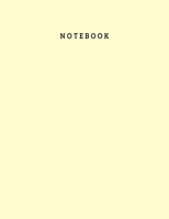Notebook: White Plain Paper Notebook for Men and Women - 100 Pages 8.5x11 Inch Large Best Unruled Notebook Gift for Men, Unruled Writing Notebook Gift for Girls, Minimal Design Packer Coconut Color Co 1711513016 Book Cover