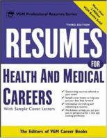 Resumes for Health and Medical Careers 0071411542 Book Cover