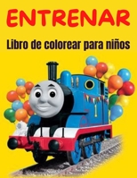 Entrenar Libro para colorear para ni�os: Lindo y divertido libro para colorear de dinosaurios y trenes para ni�os y ni�os peque�os - Libros de actividades para ni�os, ni�as y ni�os de 2 a 4 a�os y 4 a null Book Cover