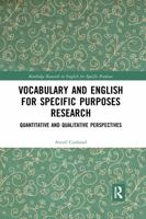 Vocabulary and English for Specific Purposes Research: Quantitative and Qualitative Perspectives 1138963135 Book Cover