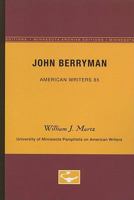 John Berryman 0816605475 Book Cover