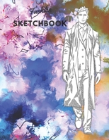 Fashion SketchBook: 100 Large Male Figure Templates With 10 Different Poses for Easily Sketching Your Fashion Design Styles 1699846367 Book Cover