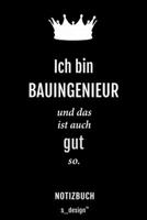 Notizbuch f�r Bauingenieure / Bauingenieur / Bauingenieurin: Originelle Geschenk-Idee [120 Seiten kariertes blanko Papier] 1677431660 Book Cover