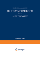 Wilhelm Gesenius' Hebr�isches Und Aram�isches Handw�rterbuch �ber Das Alte Testament (Classic Reprint) 3642938647 Book Cover