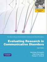 Evaluating Research in Communicative Disorders 0132146886 Book Cover