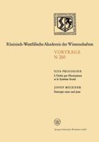 L'Ordre Par Fluctuations Et Le Système Social / Entropie Einst Und Jetzt: 231. Sitzung Am 5. Februar 1975 in Dusseldorf 3663000834 Book Cover