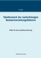 Tabellenwerk der nachschüssigen Restwertverteilungsfaktoren: Hilfen für die Investitionsrechnung 3752658169 Book Cover