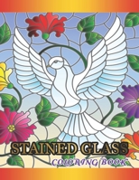 Stained Glass Coloring Book: Fanciful Assorted & Birds Designs B0915MRLTF Book Cover