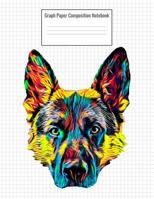 Graph Paper Composition Notebook: Quad Ruled 5 Squares Per Inch, 110 Pages, German Shepherd Dog Cover, 8.5 X 11 Inches / 21.59 X 27.94 CM 1092418954 Book Cover