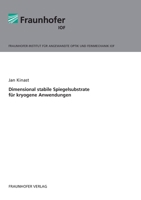 Dimensional stabile Spiegelsubstrate für kryogene Anwendungen. 3839613051 Book Cover
