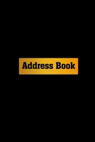 Address Book: Black and Gold Birthdays & Address Book for Contacts, Addresses, Phone Numbers, Email, Alphabetical Organizer, Large p 1651210330 Book Cover