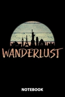 Wanderlust Notebook: 100 Lined Pages 6X9 Inches Sketchbook Diary Journal For Men And Women Christmas Or Birthday Gift For Him And Her Funny Gift Idea For Office For School 1673569838 Book Cover