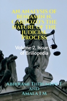 An Analysis of Benjamin N. Cardozo's the Nature of the Judicial Process B0BS3KJZWG Book Cover
