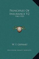 Principles Of Insurance V2: Fire 0548747156 Book Cover