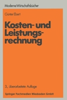 Kosten- und Leistungsrechnung 3409211160 Book Cover