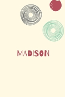 Madison: Personnalized notebook for girls & Women: Pretty Vintage lined journal for Diary, Composition, school notes, Journaling, Writing, Planning. 1660798337 Book Cover