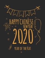 Composition Notebook: 8. 5 X 11, Year of the Rat Happy Chinese New Year Gift Notebook 100 Pages 165287626X Book Cover