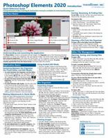Adobe Photoshop Elements 2020 Introduction Quick Reference Training Tutorial Guide (Cheat Sheet of Instructions, Tips & Shortcuts - Laminated Card) 1941854591 Book Cover