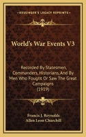 World"s War Events Vol I 1437366775 Book Cover