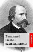 Sp�therbstbl�tter 1482399393 Book Cover