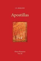 Apostillas: De preteritas lecturas y viva memoria 1548216003 Book Cover