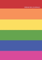 Dream Big Journals: Vision Board/Goal Setting Notebook Rainbow Stripe 1707919984 Book Cover