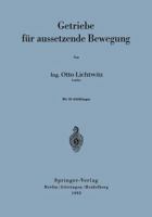 Getriebe Fur Aussetzende Bewegung 354001733X Book Cover