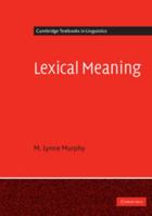 Lexical Meaning 0521677645 Book Cover