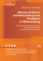 Meister Eckharts mittelhochdeutsche Predigten in Übersetzung (Ftsk. Publikationen Des Fachbereichs Translations, Sprach Und Kulturwissenschaft Der ... Mainz in Germersheim, 74) 363187877X Book Cover