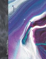 Student Life Plans: Get Organized Geode Rock Undated Curriculum Timetable School Planner Scheduler For The Year - Purple Teal Blue White Stone 1077264216 Book Cover